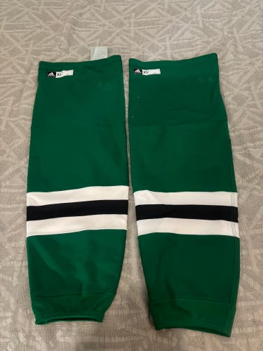 Dallas Stars NHL Pro Stock Ice Hockey Socks Adidas XL+ Green Brand New