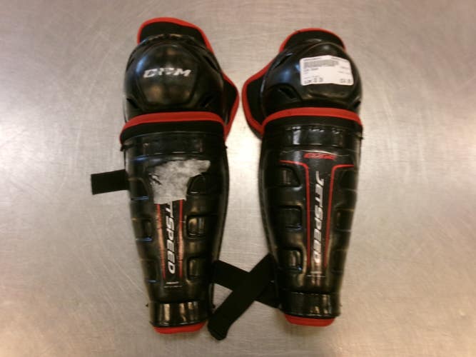 Used CCM EDGE Junior Shin Guards Black 10" 11339-S000206841