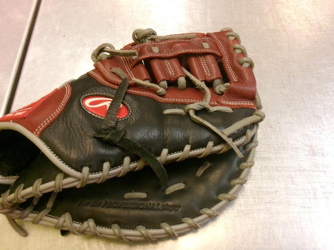 Used Rawlings R9 SERIES BB/SB First Base RH Throw Black 12 1/2" 11339-S000206838