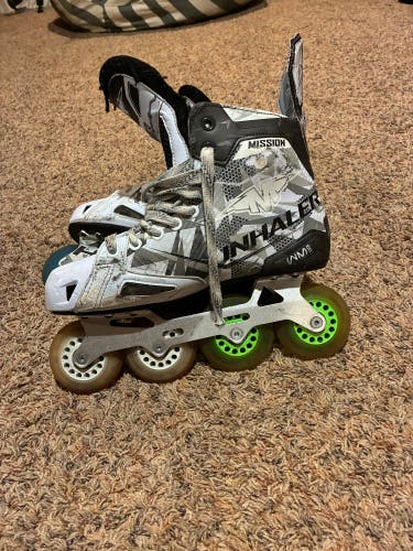 Mission Inhaler WM03 Inline Skates Wide Width Size 9 (Used)