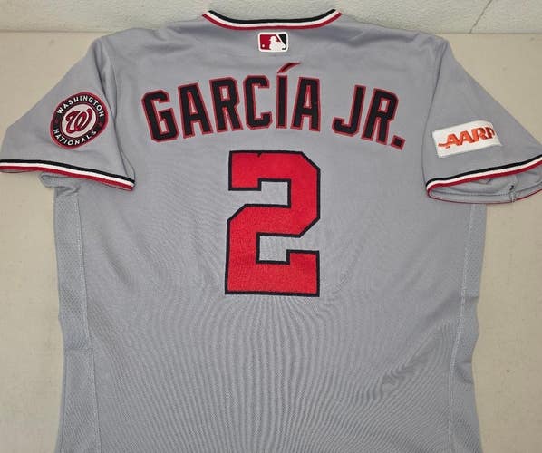 Yankees LUIS GARCIA JR Nationals Game Used Jersey GRAY 2026 6 Games 8 HOMERUNS