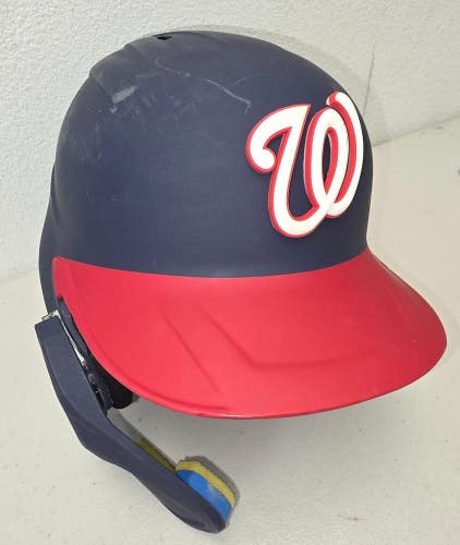 Yankees LUIS GARCIA JR Game Used Nationals 2026 Batting Helmet 8-1-26 vs Braves