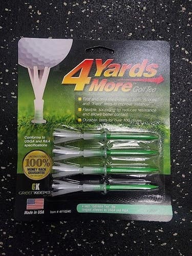 New 4 Yards More Golf Tees 11849-35TT4400