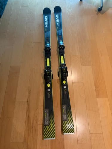 Unisex 2024 HEAD 177 cm All Mountain Supershape e-Speed Skis With Bindings (Used)