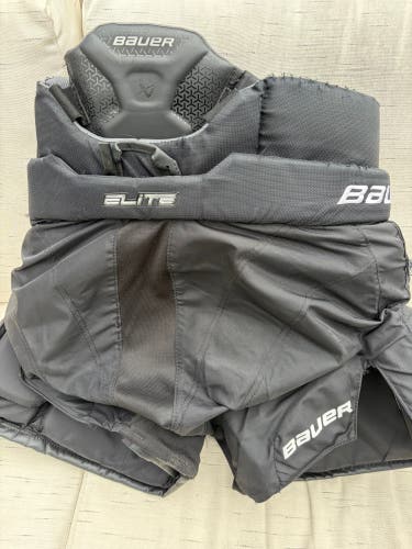 Intermediate Medium Bauer Elite Hockey Goalie Pants (Used)
