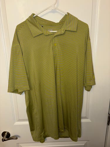 2XL Yellow Under Armour Golf Polo