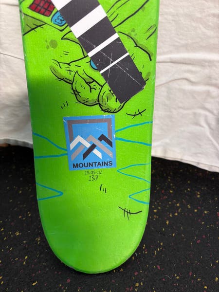 Kid's Line Future Spin Shorty 137 cm Park Skis Without Bindings