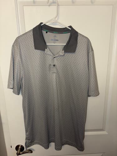 Gray XL Adidas Golf Polo Shirt