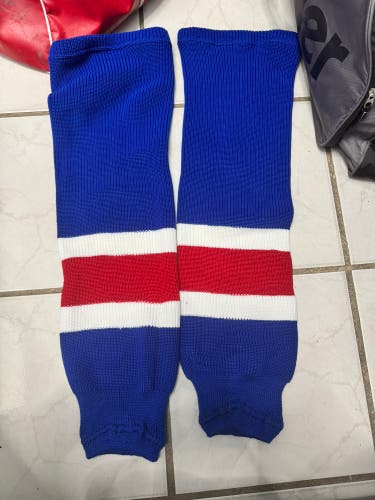 New York Rangers Blue Knit Socks