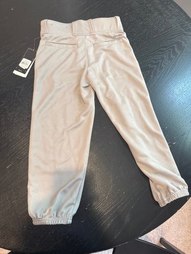 Gray Men's Small Youth Adidas Game Pants (New)