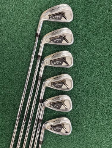 Callaway Apex 21 Forged Iron Set 5-PW LEFT Handed S300 Stiff Flex Steel Shafts