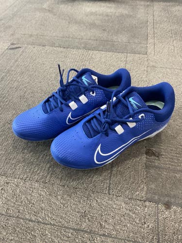 Used Nike HYPERDIAMOND 4 PRO SOFTBALL CLEATS BB/SB Cleats Royal Blue Senior 9.5 11614-S000244056