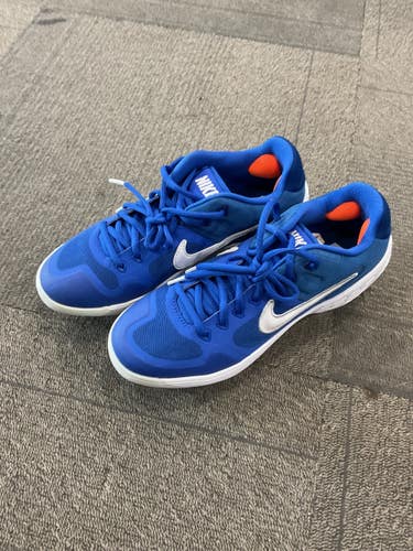 Used Nike ALPHA HUARACHE ELITE 2 LOW BB/SB Cleats Royal Blue Senior 6.5 11614-S000244054