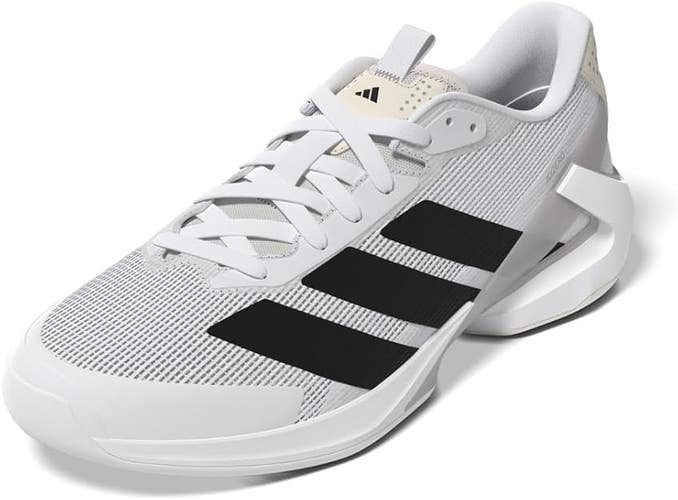 adidas Men's  Adizero Ubersonic 5 Tennis Shoe,  White Black