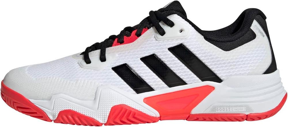 Adidas Men's SoleMatch Control 2 Tennis Shoe, White/ Black /Red