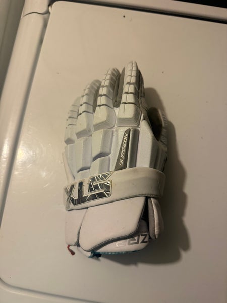 Left STX Surgeon RZR2 Lacrosse Gloves (Used)