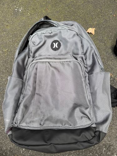 Gray Adult Unisex Small / Medium Hurley Backpack (Used)