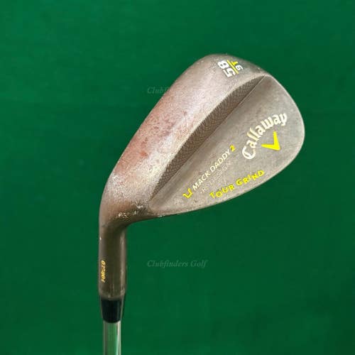 LH Callaway Mack Daddy 2 Tour Grind R-Design 58-9T Lob Wedge Steel Wedge Flex