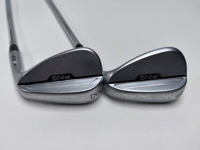 Ping s159 Chrome Wedge Set 52* 12 56* 12 Black Dot Z-Z115 Wedge Steel Mens RH