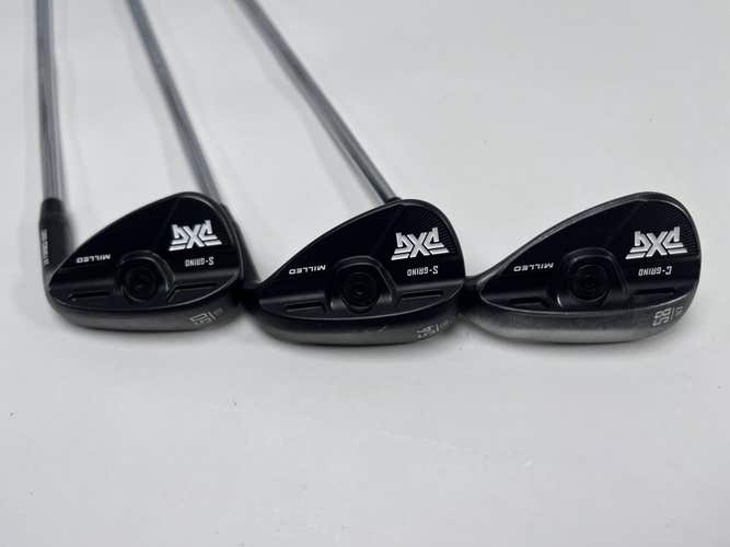 PXG Sugar Daddy III Milled Black Wedge Set 50*10 | 54*10 | 58*7 DG S300 Stiff RH