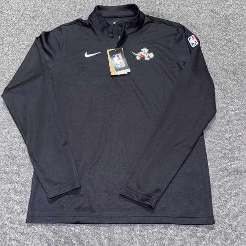 Toronto Raptors City Retro Nike NBA Team On Court Quarter Zip Coaches Jacket Med