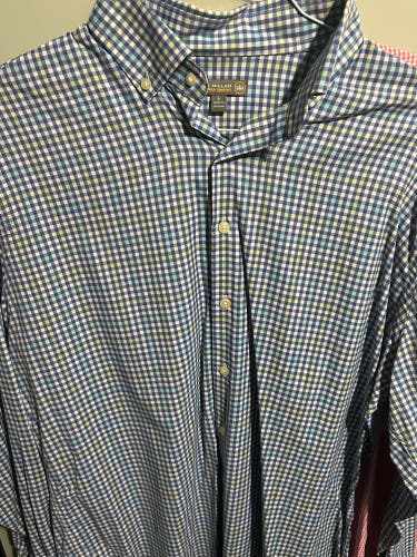 Peter Millar Blue Large Men's Shirt (Used)