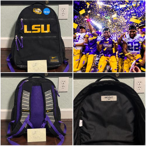 RARE LSU Tigers Football Team Issued Nike Utility Heat Backpack