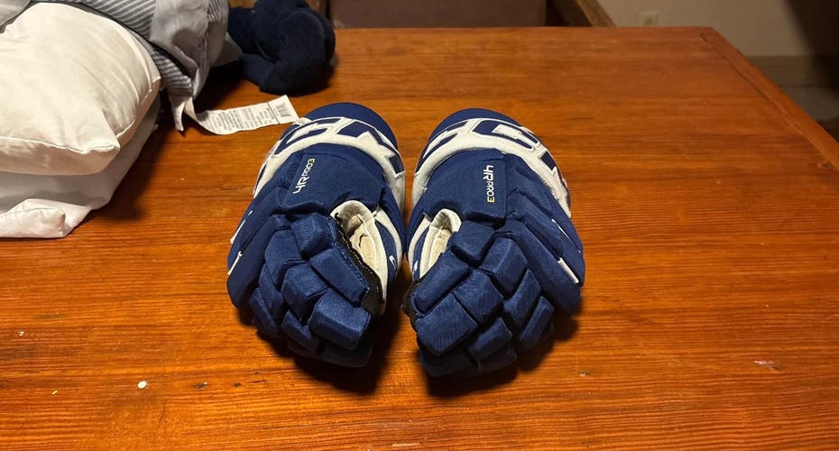 Used CCM 13" Pro Stock 4R Pro 3 Gloves Maple Leafs