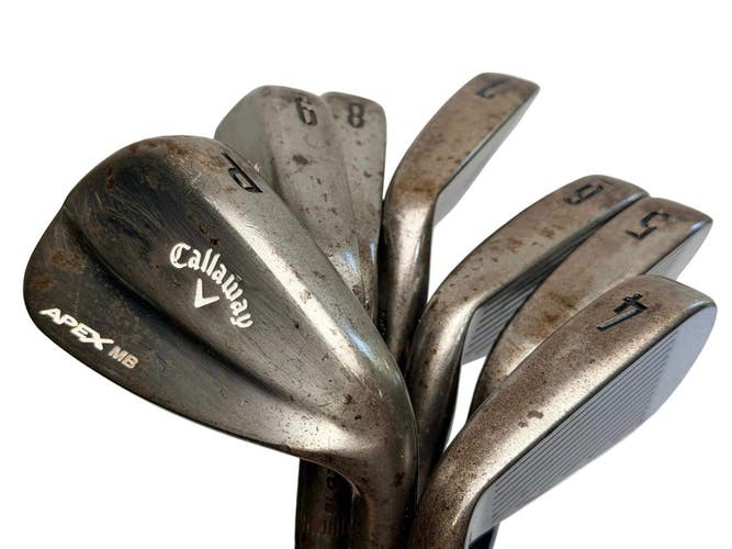 Callaway Apex MB Raw 2018 Irons 4-PW KBS C-Taper 120 Stiff Golf Pride V55 RH