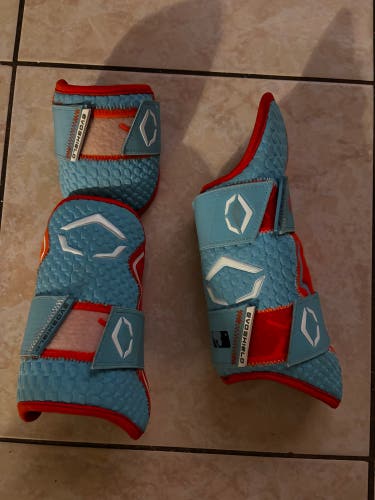 Blue and Orange leg guard and elbow guard