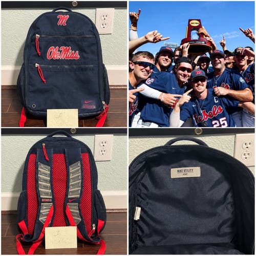 RARE Ole Miss Rebels Team Issued Nike Utility Heat Backpack