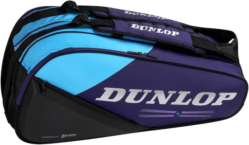 Dunlop Sports FX Performance Tennis Bag, Blue/Black V26, 8-Racket