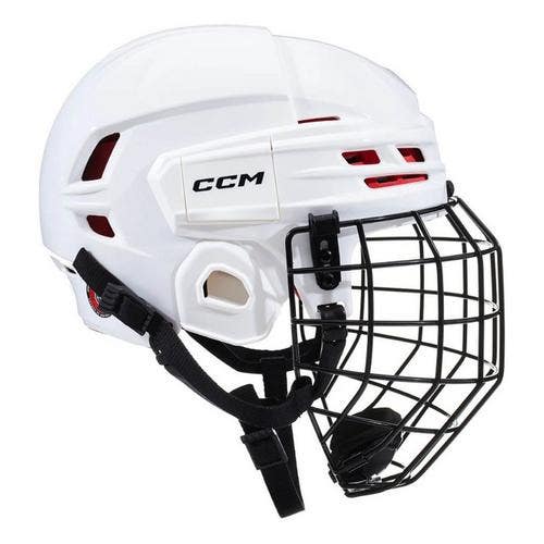 New CCM TACKS 70 Helmet Cage Combo White One Size 11873-CCMHT70CJRWHT