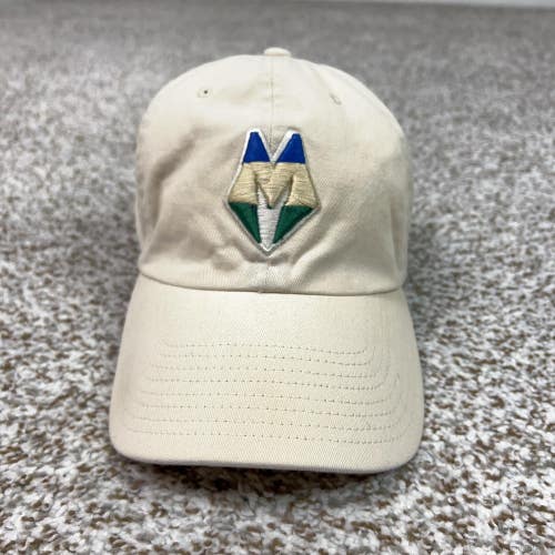 Milwaukee Bucks Hat Cap Strap Back Mens One Size Beige NBA Basketball '47