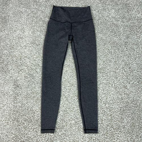 Lululemon Pants Women 6 Gray Flecked High Rise Ankle Leggings Wunder Under Tight