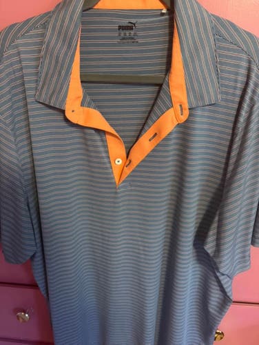 Blue XXL Men's Polo Shirt (Used)