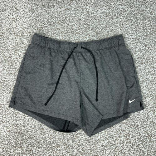 Nike Shorts Womens XL Gray Dri-FIT Lined Running Athletic Gym Training Sports