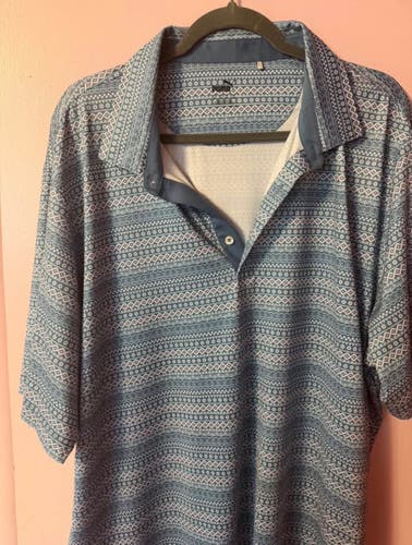 Blue XXL Men's Polo Shirt (Used)