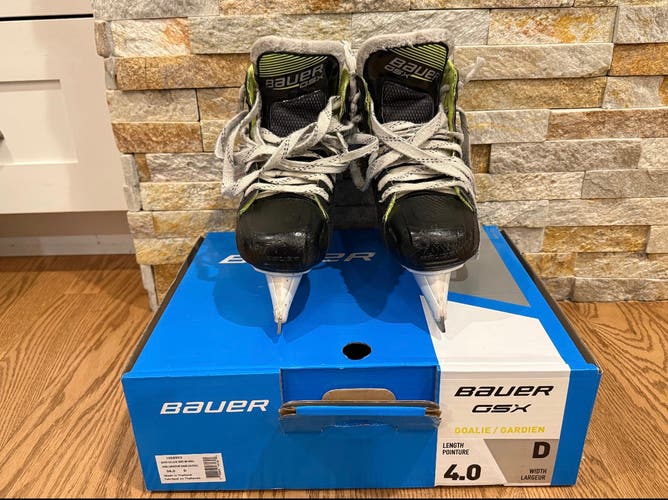 2021 Bauer GSX Hockey Goalie Skates Regular Width Size 4 (Used)