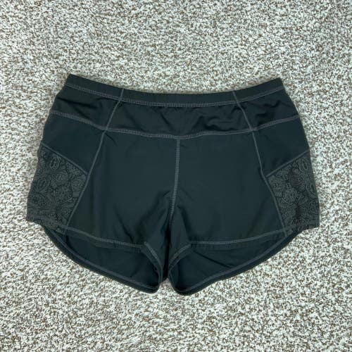 Athleta Shorts Womens Small Black Lined 3" Running Athletic Pockets Gym Sport