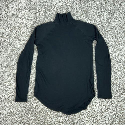Lululemon Shirt Womens XS Black Turtleneck Long Sleeve Yoga Running Gym Athletic