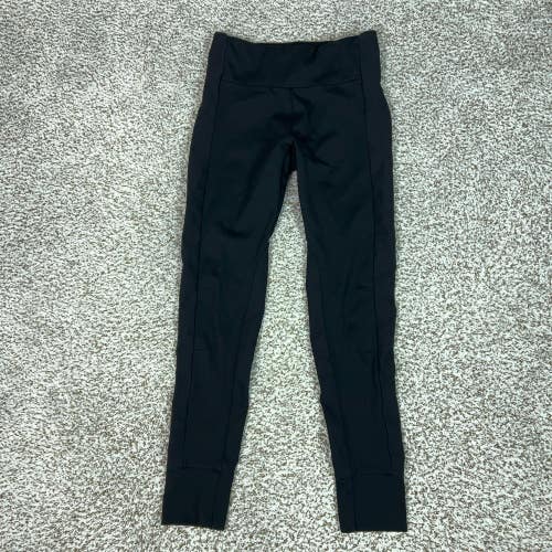Athleta Pants Womens Small Black High Rise Ankle Leggings Zip Pockets Yoga Gym