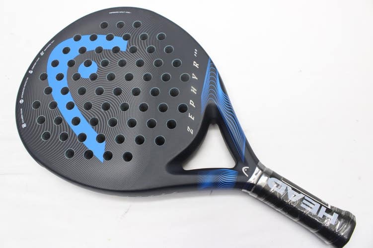 *NEW* 2023 HEAD "ZEPHYR PRO BLACK / BLUE" PADEL RACQUET. #225013. MSRP $164.95