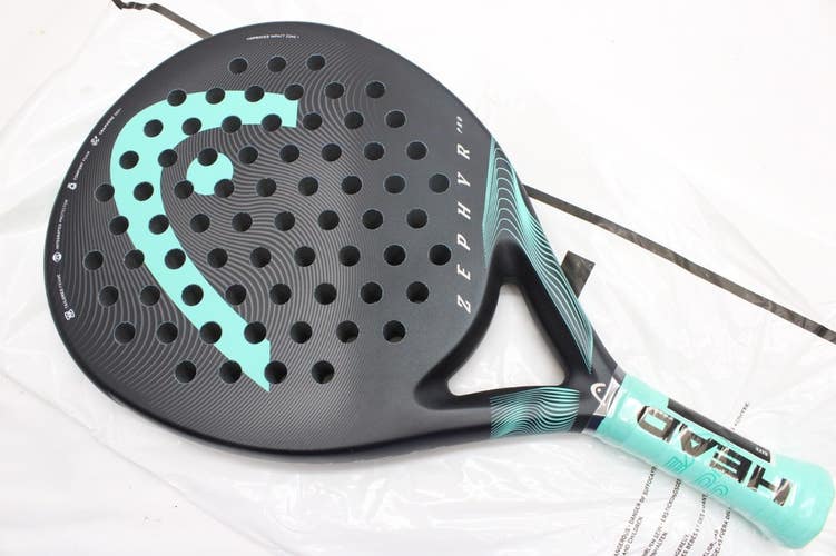 *NEW* 2023 HEAD "ZEPHYR PRO BLACK / TEAL" PADEL RACQUET. #225023. MSRP $164.95