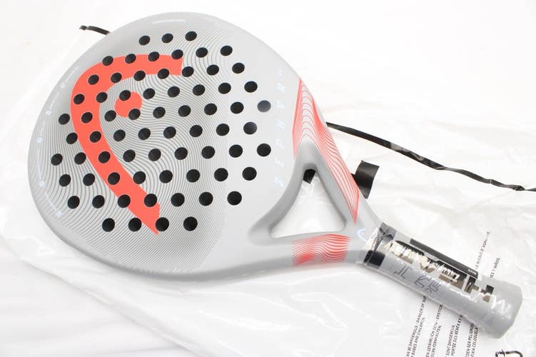 *NEW* 2023 HEAD "ZEPHYR UL GRAY / RED" PADEL RACQUET. #225063. MSRP $164.95