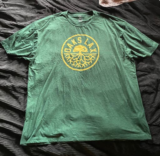 Green XXXL Men's  oaks lacrosse Shirt (Used)