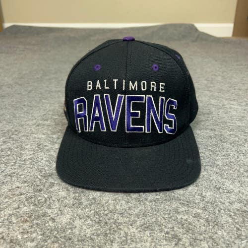 Baltimore Ravens Mens Hat Snapback Black Purple Reebok Cap Football Wool Blend