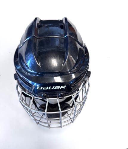 Used Bauer IM5 5.0 Helmet Cage Combo Black LG 11860-S000315715