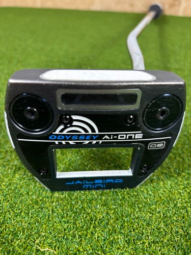 Men's Odyssey Ai-ONE Jailbird Mini DB Mallet Right Handed Putter 35" (Used)