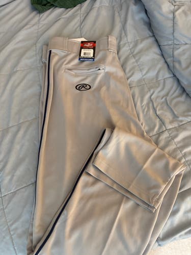 Gray w/Navy stripe XL Men's Rawlings Pants (New)